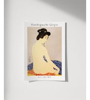 Çerçevesiz Poster Hashiguchi Goyo Banyodan Sonra Kadın (Çok Renkli)