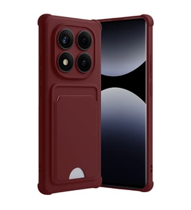 Xiaomi Redmi Note 14 Pro 5G Kelvin Kartvizitli Silikon - Bordo