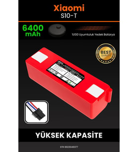 Xiaomi Mi Robot Vacuum S10T 6400mAh Robot Süpürge Bataryası - Yüksek Yoğunluklu Li-ion Hücre