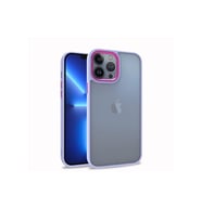 Apple iPhone 13 Pro Max Uyumlu Kılıf Zore Flora Kapak (Lila)