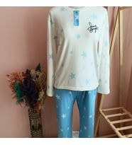 Shine Bright Thermal Pijama Takımı-MAVİ