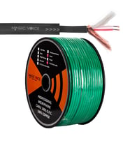 Magicvoice Mikrofon Kablosu Stereo 1.Kalite 100 Metre Yeşil Kablo