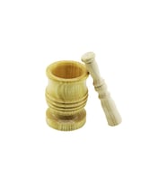 BÜYÜK BOY LÜX AHŞAP HAVAN SARIMSAK DÖVECEK Ç: 8.3CM--D: 7CM--Y: 12CM FİLELİ AMBALAJ (5343)