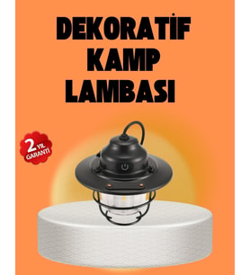 Çam Kozalağı Şekilli Retro Kamp Gece Lambası
