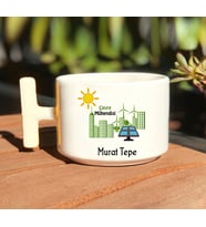 Çevre Mühendislerine Özel T Kulp Nescafe Fincanı