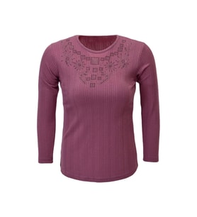 Kadın Taşlı Kaşkorse Bluz BGL-ST04136