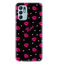 Oppo Reno 6 Kılıf Resimli Desenli Baskılı Silikon Kiss 1392