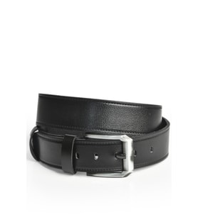DeepSEA Erkek Siyah %100 Hakiki Deri Spor Kot Kemeri 4,5 cm Kot ve Kanvas Pantolonlara Uygun Kemer 2402633