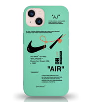 Apple iPhone 13 Uyumlu Lansman Kılıf Sneakers Tasarımlı Altı Kapalı İçi Kadife Kaplı Silikon Kapak (Şeffaf)