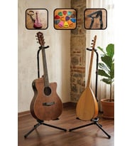 Lastvoice Gtr-01X 2Lİ SET Enstrüman Bağlama Gitar Standı Sehpası