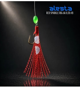 ALESTA RED SPARKLE RIG X0225 6 KÖSTEK HAZIR TAKIM 0.40MM NO:4 İĞNE