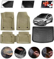 Fiat Punto Uyumlu Paspas Araca Özel Bagaj Havuzu MBS Bej