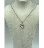 Çelik Silver Çiçek Kolye - 25-ctr263