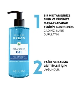 Sheida Pure Ocean Temizleme Jeli 250ML Normal ve Karma Cilt Için