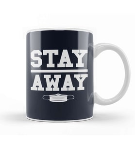 Stay Away Virus Kupa Bardak Porselen