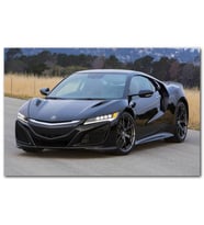 Cakatablo Siyah Acura NSX Ön Görünüş MDF Tablo