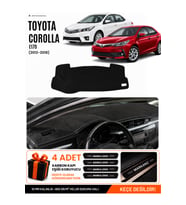 TOYOTA COROLLA E170 (2012-2018) Uyumlu Torpido Örtüsü Torpido Kılıfı - Siyah