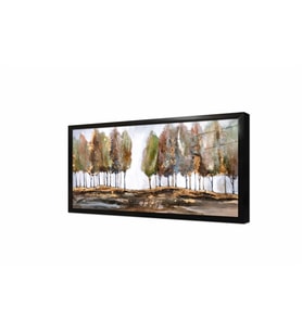 Tablosan Modern Ağaçlar Çerçeveli Cam Tablo