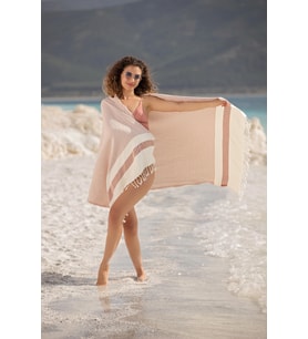 Pier Peştemal (Pembe) %80 Pamuk %20 Bambu 95x180. Banyo Havlusu, Plaj Havlusu