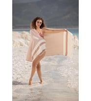 Pier Peştemal (Pembe) %80 Pamuk %20 Bambu 95x180. Banyo Havlusu, Plaj Havlusu