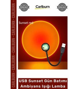 #GeceLambası Fotoğraf Video Çekim Esnek Gövde Taşınabilir USB Sunset Gün Batımı Ambiyans Işığı Lamba