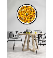 Retro Tasarımlı Duvar Saati 35 X 35 Cm (Baskılı)