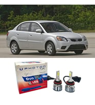 Kia Rio Led Xenon Uzun + Kısa Far Ampulü H4 Duo Yeni Seri Beyaz 2000-2011