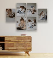Kişiye Özel 6 Parçalı ve 6 Fotoğraflı Mdf Tablo