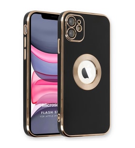 Microsonic Apple iPhone 11 Kılıf Flash Stamp Siyah