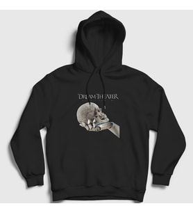 Presmono Unisex Beyaz Time Dream Theater Kapüşonlu Sweatshirt 144690tt (Siyah)