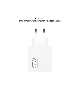 Xiaomi 67W HyperCharge Power Adapter (Type-A) EU MDY-12-EH Hızlı Şarj Adaptörü
