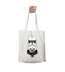 Storm Trooper 66 No Black Star Wars iki Tarafı Kalıcı Baskılı Yıkanabilir Okul Plaj Omuz Bez Çantası