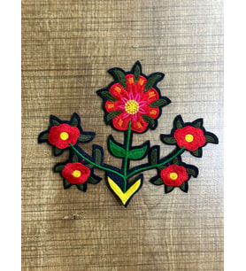 15X12 CM NAKIŞ İŞLEME ÇİÇEK ARMA YAMA DİKİŞ AKSESUARI