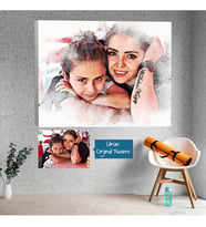Suluboya Efekti Tarzlı Kişiye Özel Kanvas Tablo
