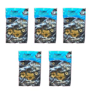 Arma Baskılı Mini Blok Poşet Torba - No : 1 - 22x35 Cm. - Siyah - 100 Adetlik 5 Paket