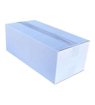 40x20x15cm Tek Oluklu Koli - Beyaz