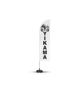 ReklamEdiyoruz Oto Yıkama Yönlendirme Tanıtım ve Reklam Yelken Bayragı