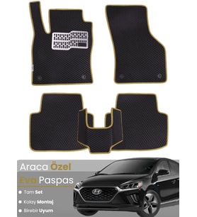 HYUNDAİ IONIQ (2016-2022) Uyumlu EVA Paspas Tam Set–Araca Özel,Kolay Montaj,Su Geçirmez
