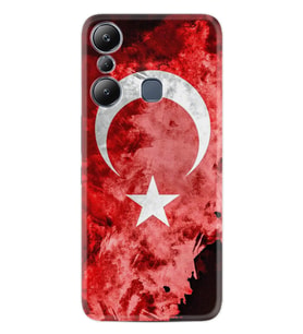 Infınix Hot 20i Kılıf Resimli Desenli Baskılı Silikon Şanlı Türk Bayrağı 1315