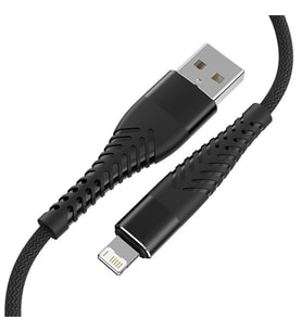 ALLY QC3.0 USB To İPhone Lightning Hızlı Şarj Kablosu (Siyah)
