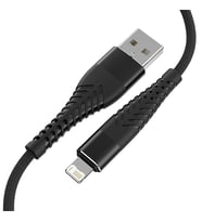 ALLY QC3.0 USB To İPhone Lightning Hızlı Şarj Kablosu (Siyah)