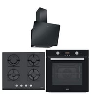 Franke Siyah Ankastre Set (FPJ 615 V BK A - FHNS 604 BK - FSL 86 H BK)