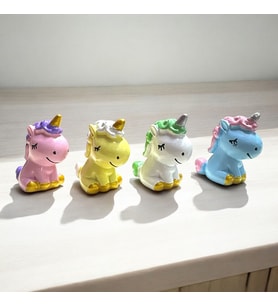 4 ADET UNICORN BİBLO DEKORATİF BİBLO NOEL SÜSLERİ YILBAŞI HEDİYELERİ VİTRİN DEKOR