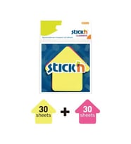 GIPTA STICKN 21136 76X76 OK ŞEKİLLİ YAPIŞKANLI NOTLUK 2 RENK NEON 60 YP.