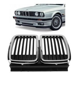 Bmw 3 Serisi E30 Ön Panjur Orta Mat Siyah 1982-1991 51131884350