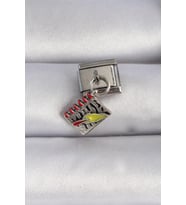 316L Çelik Gümüş Renk Sallantı Defter Figür Nomination Charm TJ-BC1055