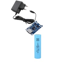 1 Adet Aspilsan Li-ion Pil, TP4056 Type-C Pil Şarj Devresi ve Type-C 5V 2A Adaptör