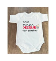Yazılı Zıbın Beni Dedeme Ver Yazılı Bebek Zıbını