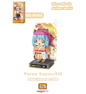 Loz Micro Anime Serisi 1338 Modeli 316 Parça Dekoratif Oyuncak Yapım Seti Yapı Blok FFLZ-1338