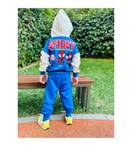 Mavi Spiderman Kapüşonlu Erkek Çocuk Alt Üst Takımı (Mavi)